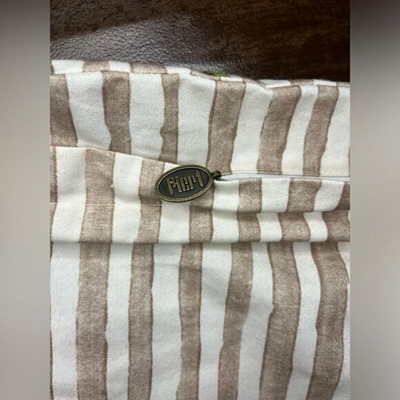 Pier 1 Imports Embroidered Americana Poppies Lumbar Pillow cover (2) - Picture 3 of 7